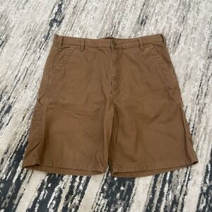 Wolverine Men's‎ Sz 38 Cotton Canvas Dark Brown Stretch Cargo Shorts